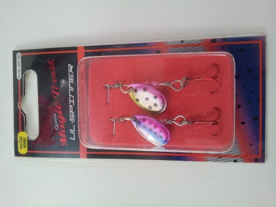 Ultraleicht-Spinner Magic Trout pink rainbow Göße 0 in 1,4 gr.