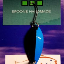 Spoon / Forellenblinker Premium Sandera05 in 3,5 gr. mit VMC- Einzelhaken in blau-schwarz