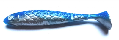 Turbo Bait Gummifisch In 8,5 Cm – Farbe: Blau/Silber