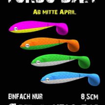 Turbo Bait Gummifisch in 8,5 cm – Farbe: Grün/Silber Turbo Bait Gummifisch in 8,5 cm - Farbe: Grün/Silber