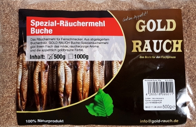 Räuchermehl Buche Extrafein Der Firma Goldrauch – 500 Gr.
