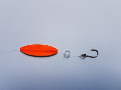 Praesten Micro Durchlaufblinker in 1,8 gr. - Farbe: schwarz / orange