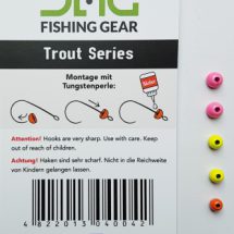 Tungsten und Haken der Firma FishUp mit Öhr in der Größe 4