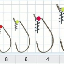 Gurza WORM 101 LEHS BN / Softbait- Haken für das Spinnfischen mit dem Helix- System / Hakengröße: 10