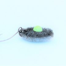Exa Afro Black Curly -Sonderedition- von God Hands / original japanischer Spoon/Forellenblinker in 1,4 gr. / Farbe: schwarz/weiß mit grünem Salmon-Egg