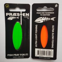 Praesten Classic Durchlaufblinker in 7 gr. - Farbe: Grün / Pink