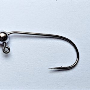 Yarie No. 619 - Japanische Haken mit winzigem Widerhaken und 0,2 gr. leichtem Bleikopf zum Fischen mit Softbaits / Größe: 8