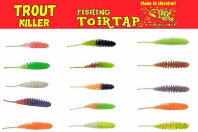 ToirTap Trout Killer 2.7 Superweicher Softbait aromatisiert und gesalzen in 7 cm Länge - UV-aktiv / Farbe:0205