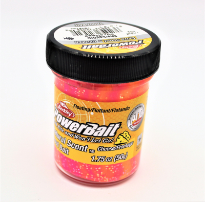 Berkley Powerbait Extra Scent Mit Glitter Und Käse- Aroma / Farbe: Sherbet 50gr.- Glas