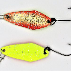 Paladin Trout Spoon Catcher L 3,5 gr. Farbe: gold-rot/ fluo-gelb-glitter /UV-aktiv
