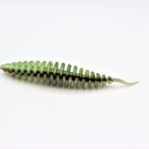 ProBaits Custom Lures Troutworm Mega Soft / Knoblauch- Flavour In 6,5cm Länge / Farbe: Bionic