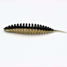 ProBaits Custom Lures Troutworm Mega Soft / Käse- Flavour In 6,5cm Länge / Farbe: Black Gold