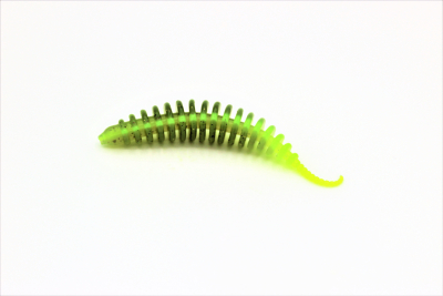 ProBaits Custom Lures Troutworm Mega Soft / Käse- Flavour In 6,5cm Länge / Farbe: Green Moto