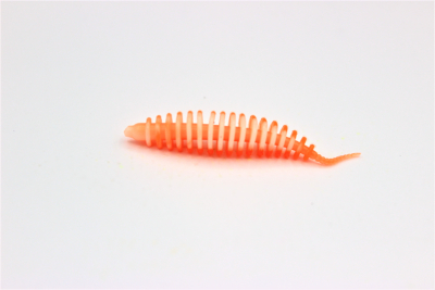 ProBaits Custom Lures Troutworm Mega Soft / Käse- Flavour In 5 Cm Länge / Farbe: Sweet Orange
