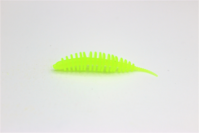 ProBaits Custom Lures Troutworm Mega Soft / Käse- Flavour In 5 Cm Länge / Farbe: Chartreuse