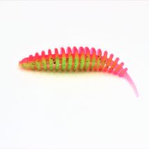 ProBaits Custom Lures Troutworm Mega Soft / Käse- Flavour In 6,5cm Länge / Farbe: Melon
