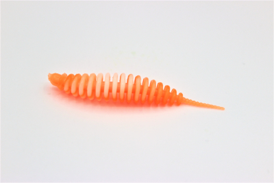 ProBaits Custom Lures Troutworm Mega Soft / Käse- Flavour In 6,5cm Länge / Farbe: Sweet Orange