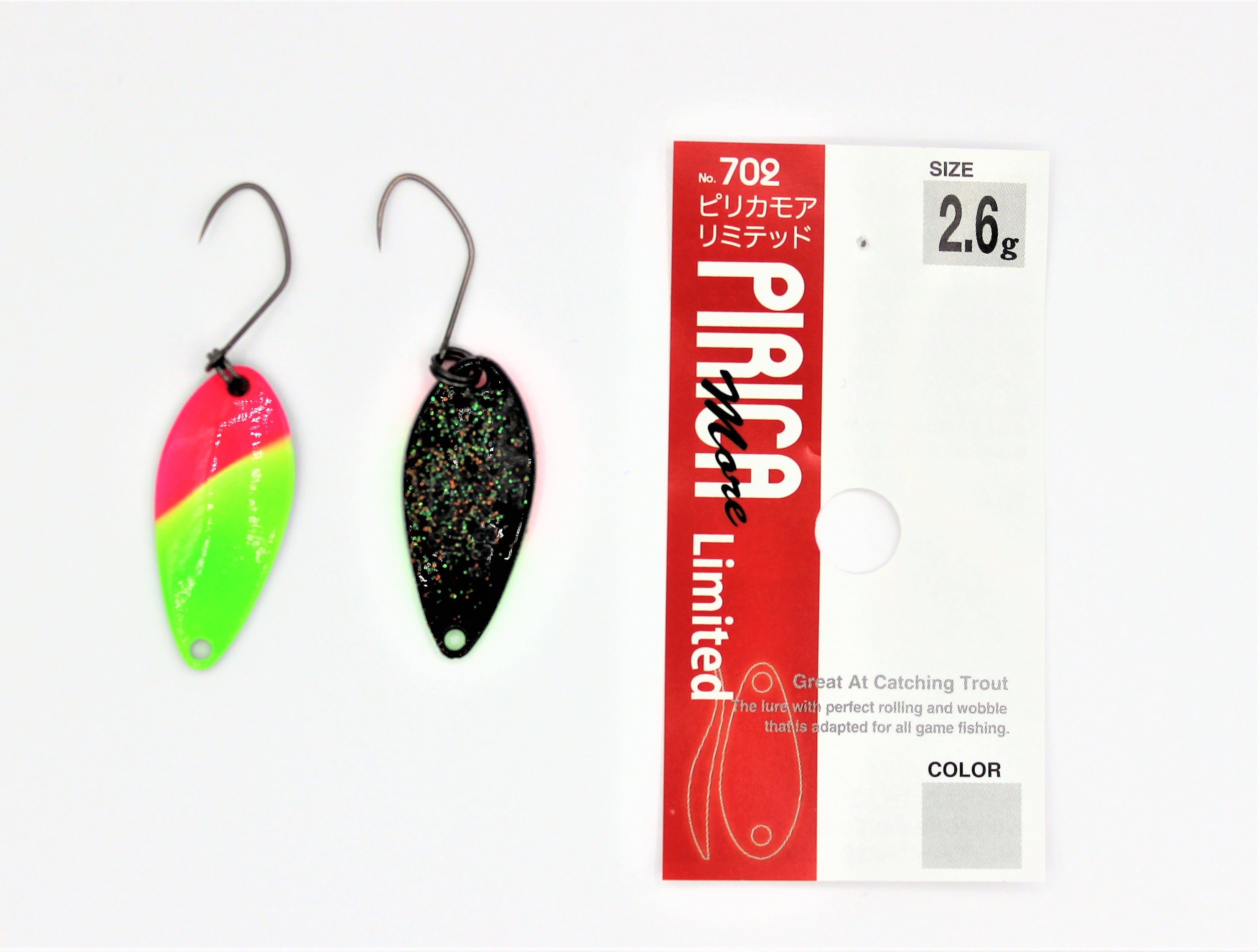 Yarie Spoons aus Japan- PIRICA More Limited / Forellenblinker in 2,6 gr. / Farbe: Y72