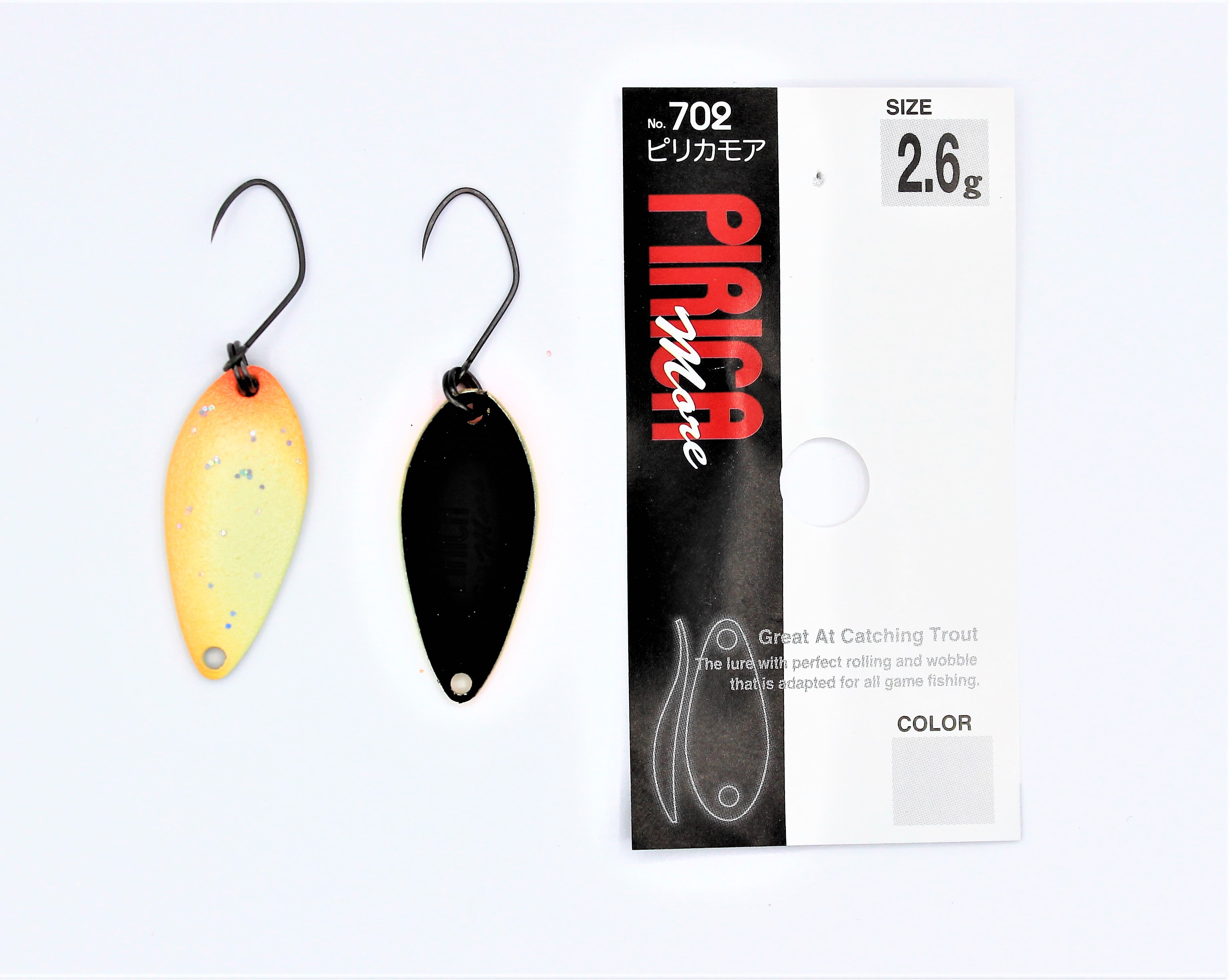 Yarie Spoons aus Japan- PIRICA More / Forellenblinker in 2,6 gr. / Farbe: YM4
