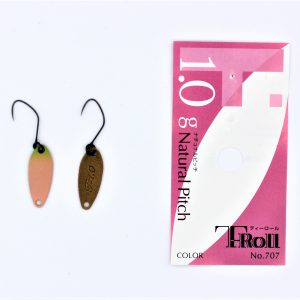 Yarie Spoons aus Japan / T-Roll Natural Pitch / Forellenblinker in 1,0 gr. / Farbe: BJ 15