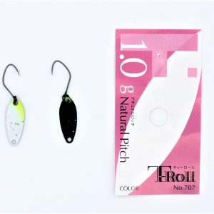 Yarie Spoons aus Japan / T-Roll Natural Pitch / Forellenblinker in 1,0 gr. / Farbe: BJ 32