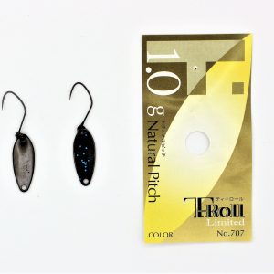 Yarie Spoons aus Japan / T-Roll Limited Natural Pitch / Forellenblinker in 1,0 gr. / Farbe: S 6