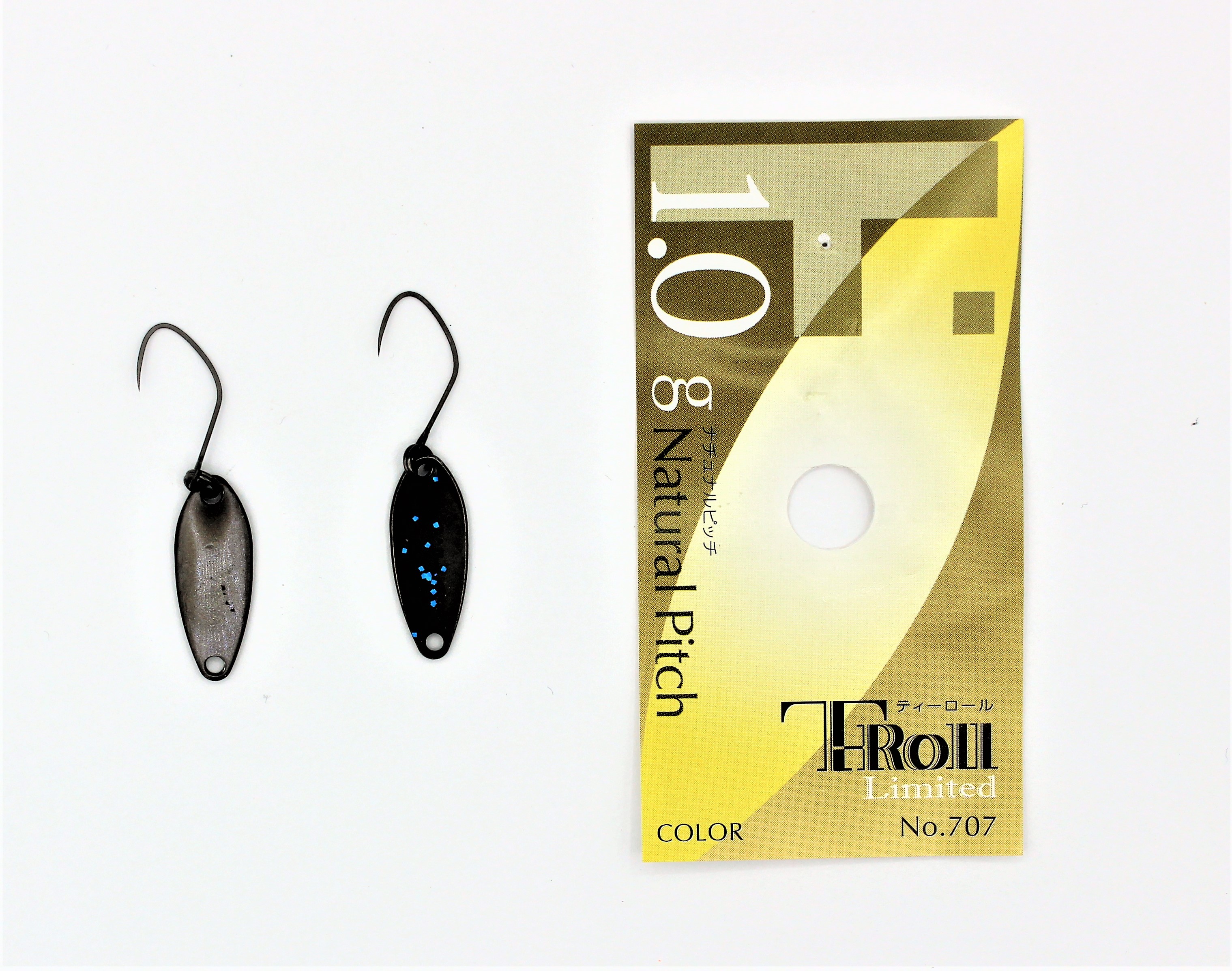 Yarie Spoons aus Japan / T-Roll Limited Natural Pitch / Forellenblinker in 1,0 gr. / Farbe: S 6
