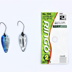 Yarie Spoons aus Japan- RINGO Midi / Forellenblinker in 2,0 gr. / Farbe: 24