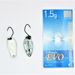 Yarie Spoons aus Japan / T-Fresh Evo / Forellenblinker in 1,5 gr. / Farbe: V6