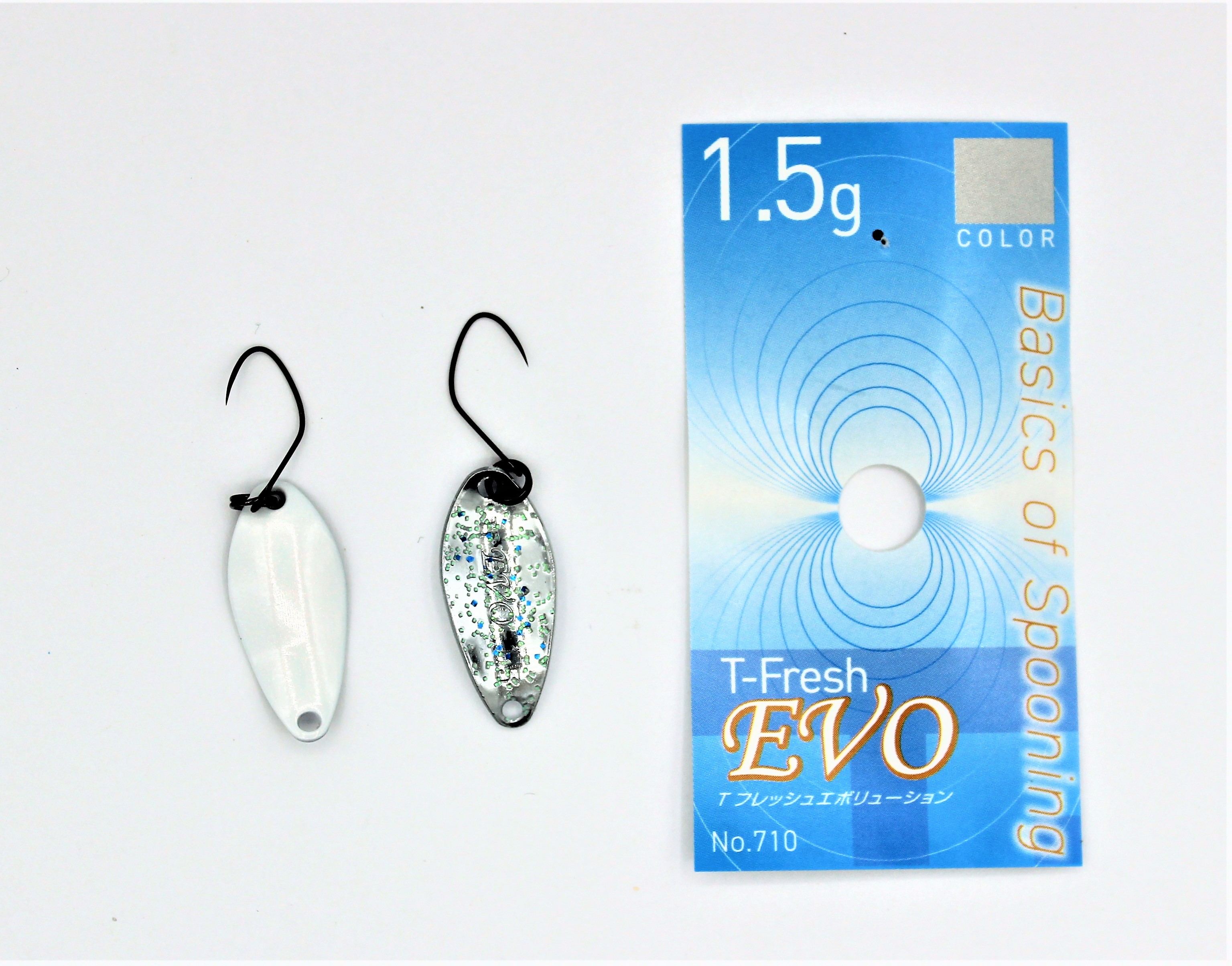 Yarie Spoons aus Japan / T-Fresh Evo / Forellenblinker in 1,5 gr. / Farbe: V6