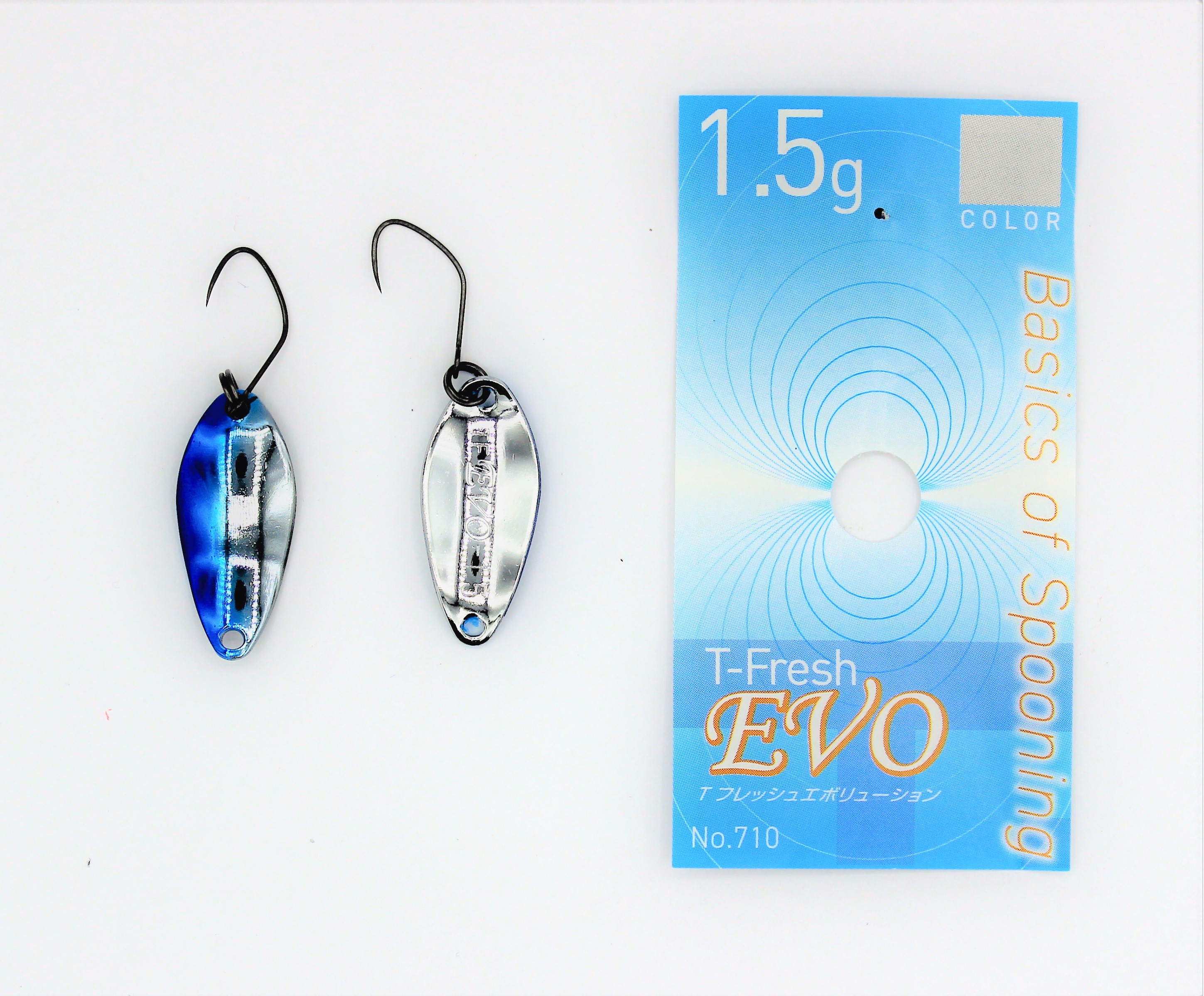 Yarie Spoons aus Japan / T-Fresh Evo / Forellenblinker in 1,5 gr. / Farbe: BS10