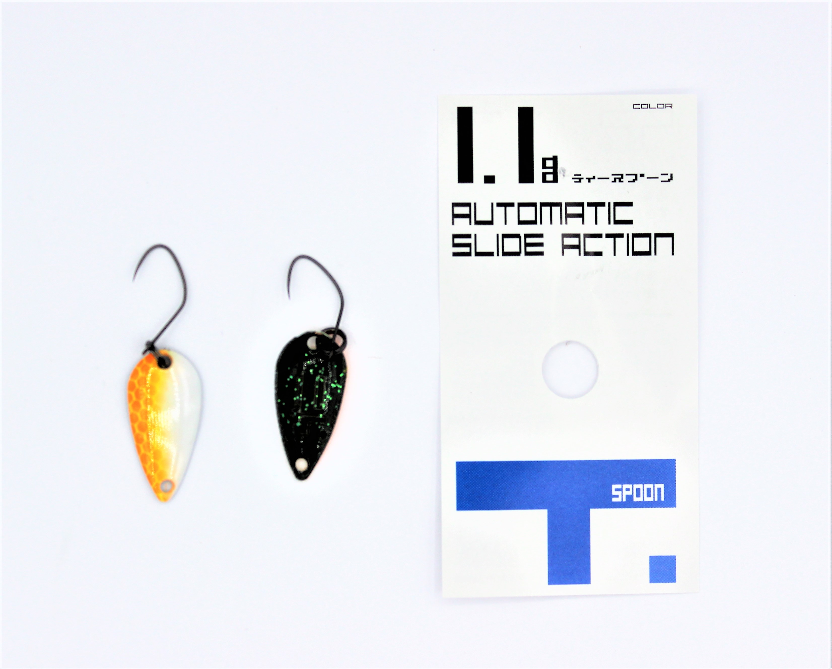 Yarie Spoons aus Japan / T- Spoon HOLOLUME / Forellenblinker in 1,1 gr.