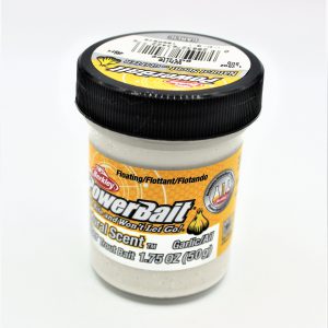 Berkley Powerbait Natural Scent mit Crustacea- Aroma / Farbe: Weiß / 50gr.- Glas