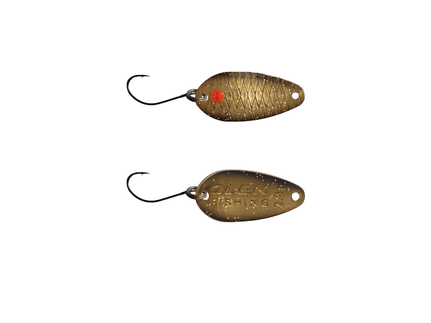 Olek-Fishing Anjeli Spoon Zum Forellenfischen | Sonderfarbe | Gewicht: 2,4 Gr. | Farbe: Golden Fly