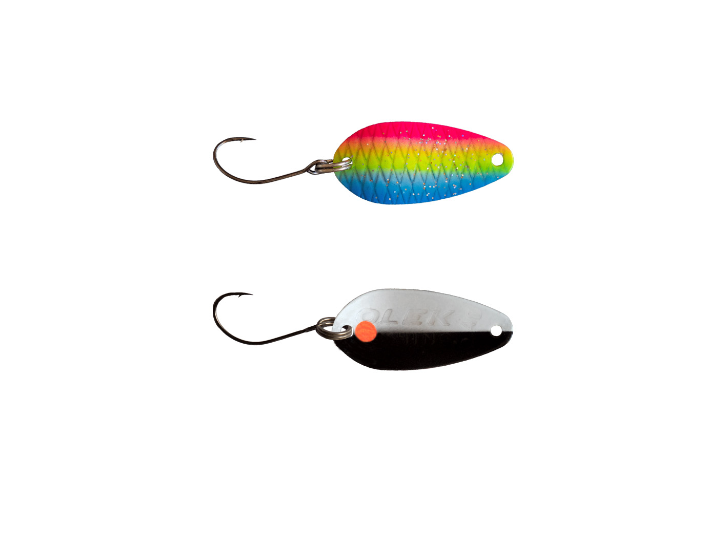 Olek-Fishing Anjeli Spoon Zum Forellenfischen | Sonderfarbe | Gewicht: 2,4 Gr. | Farbe: OKS Special 2