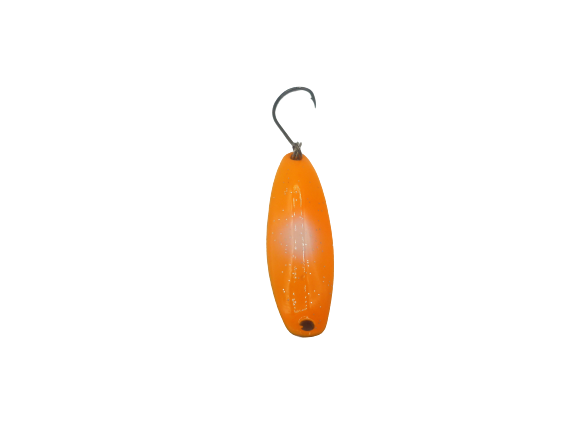 Paladin Trout Spoon Poseidon | Forellenblinker In 3,8 Gr. || Farbe: Orange-weiß/schwarz