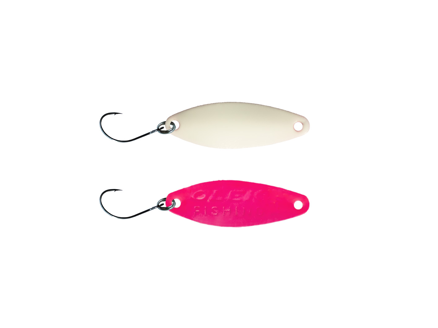 Olek-Fishing Volma Spoon Zum Forellenfischen | Sonderfarbe | Gewicht: 2,0 Gr. | Farbe: Glow-Pink