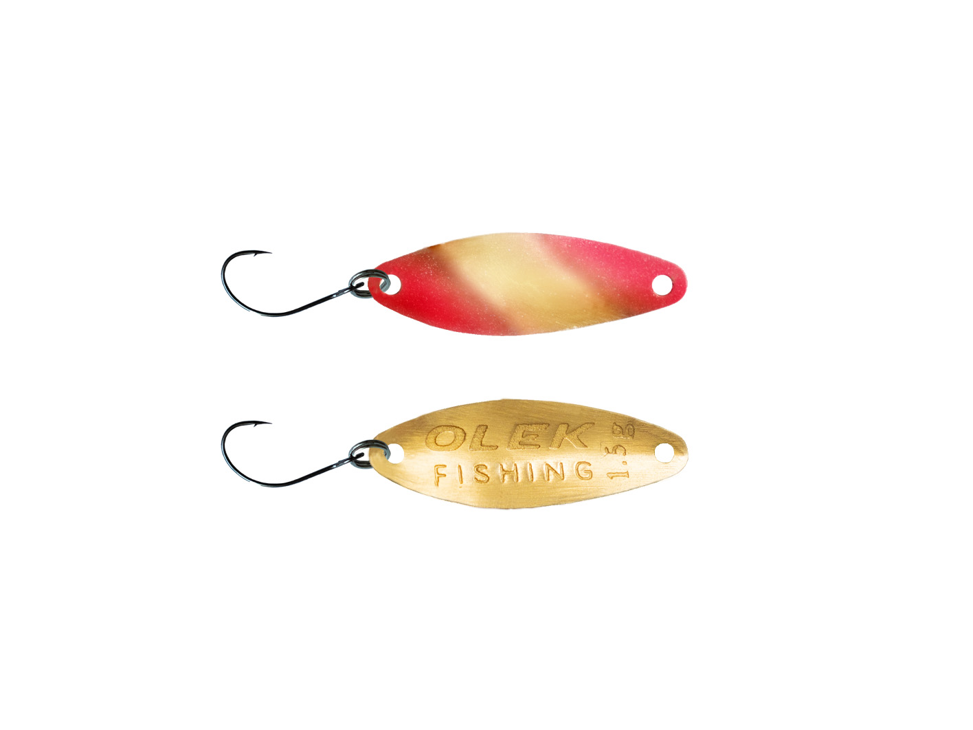Olek-Fishing Volma Spoon Zum Forellenfischen | Gewicht: 2,0 Gr. | Farbe: Pink-Gold Metallic