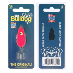 OGP Bulldog | Dänischer Forellenblinker in 4 gr. | Farbe: Schwarz-Pink