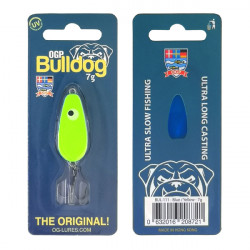 OGP Bulldog | Dänischer Forellenblinker In 4 Gr. | Farbe: Blau/gelb