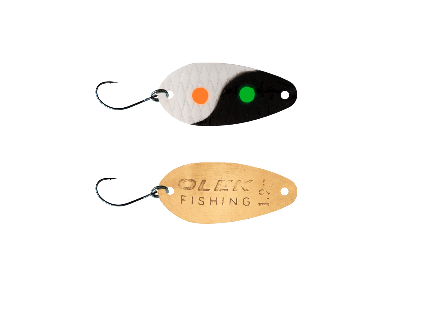 Olek-Fishing Anjeli Spoon Zum Forellenfischen | Sonderfarbe | Gewicht: 2,9 Gr. | Farbe: Yin Yang