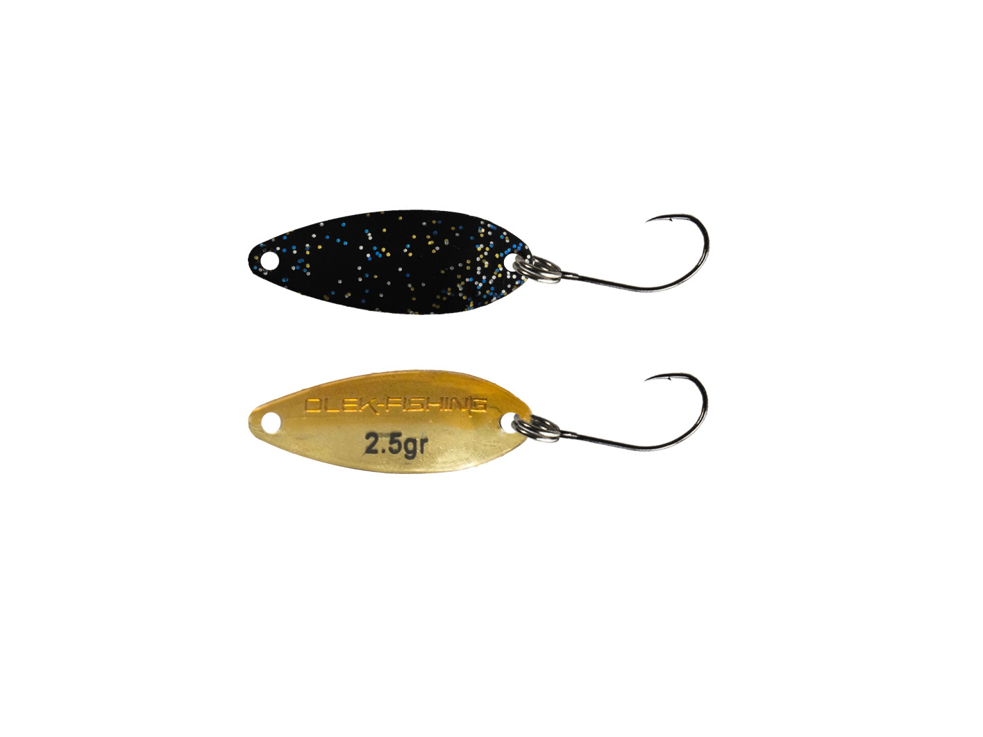 Olek-Fishing Perfektor Spoon Zum Forellenfischen | Gewicht: 2,5 Gr. | Farbe: Black Star