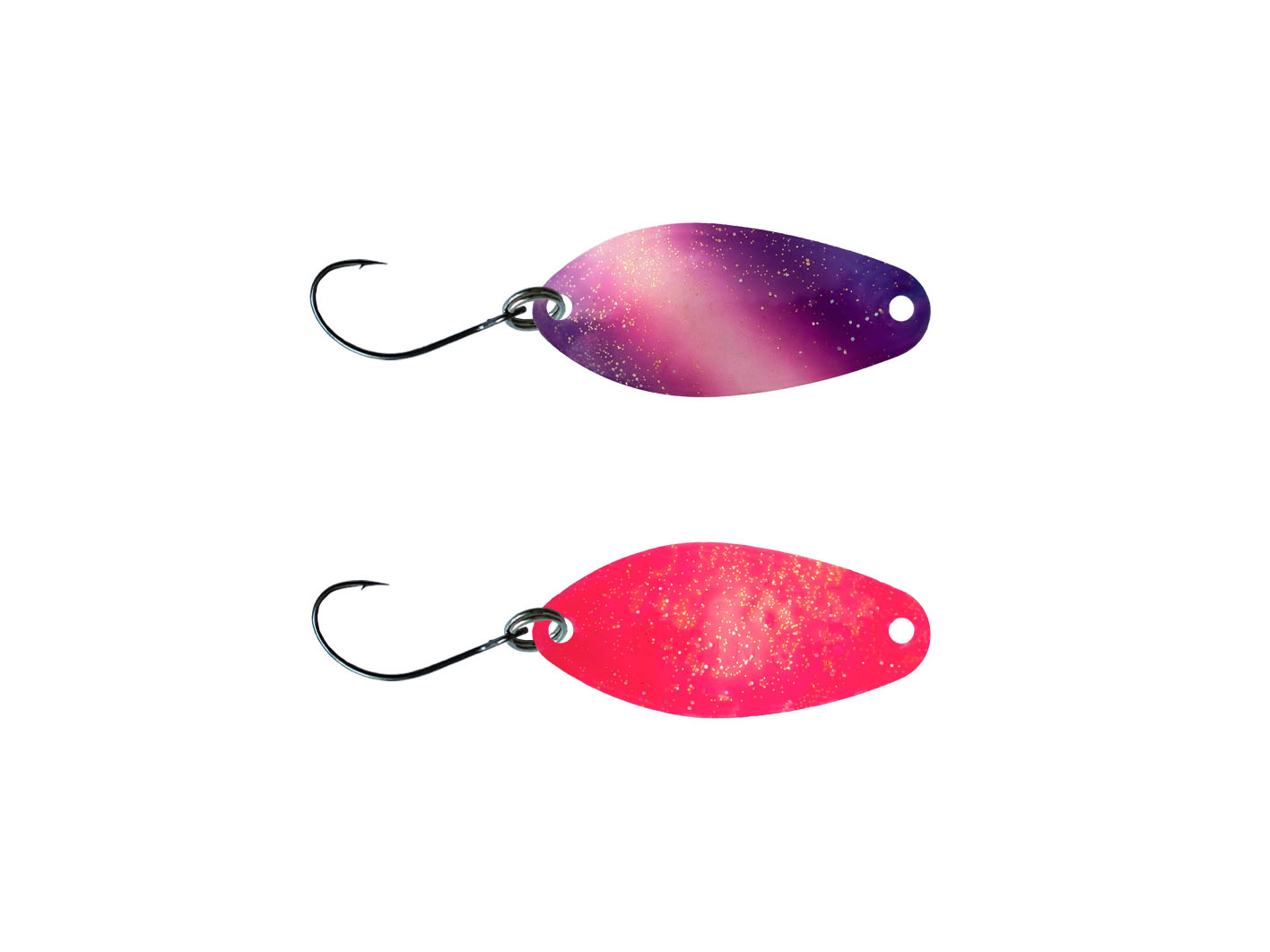 Olek-Fishing Promise Spoon Zum Forellenfischen | Sonderfarbe | Gewicht: 3 Gr. | Farbe: Special Violet Pink