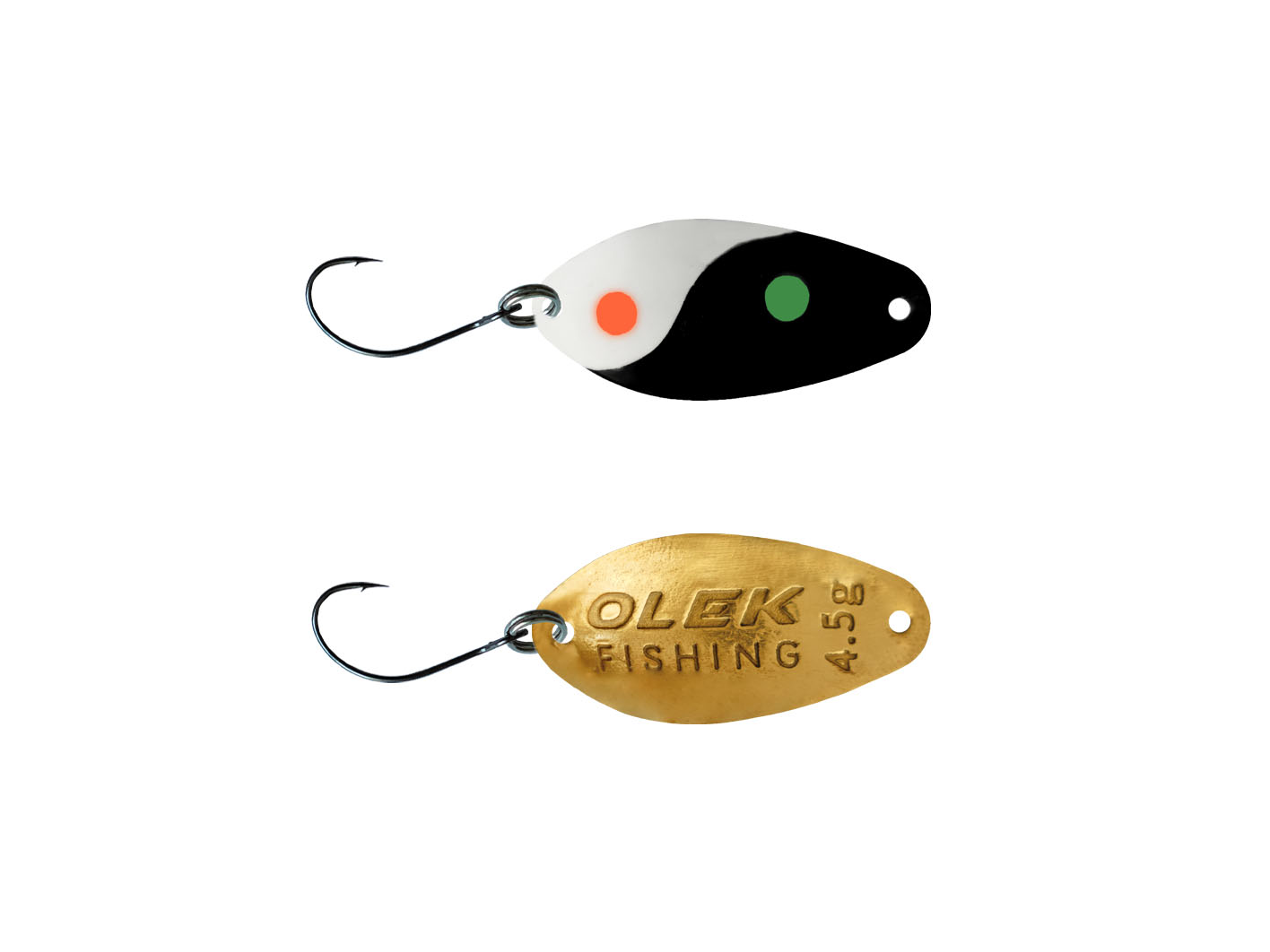 Olek-Fishing Promise Spoon Zum Forellenfischen | Sonderfarbe | Gewicht: 3 Gr. | Farbe: Special Yin Yang