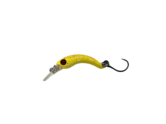Skorpion Trout Checker Forellenwobbler In 1,8 Gr. | Schwimmend | Länge: 29 Mm | Tauchtiefe: 0,4 M | Farbe: Spring Yellow