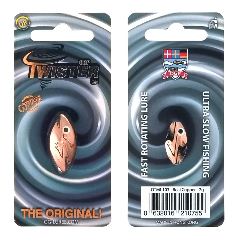 OGP Twister Mini Durchlaufblinker In 2 Gr. | – Farbe: Real Copper