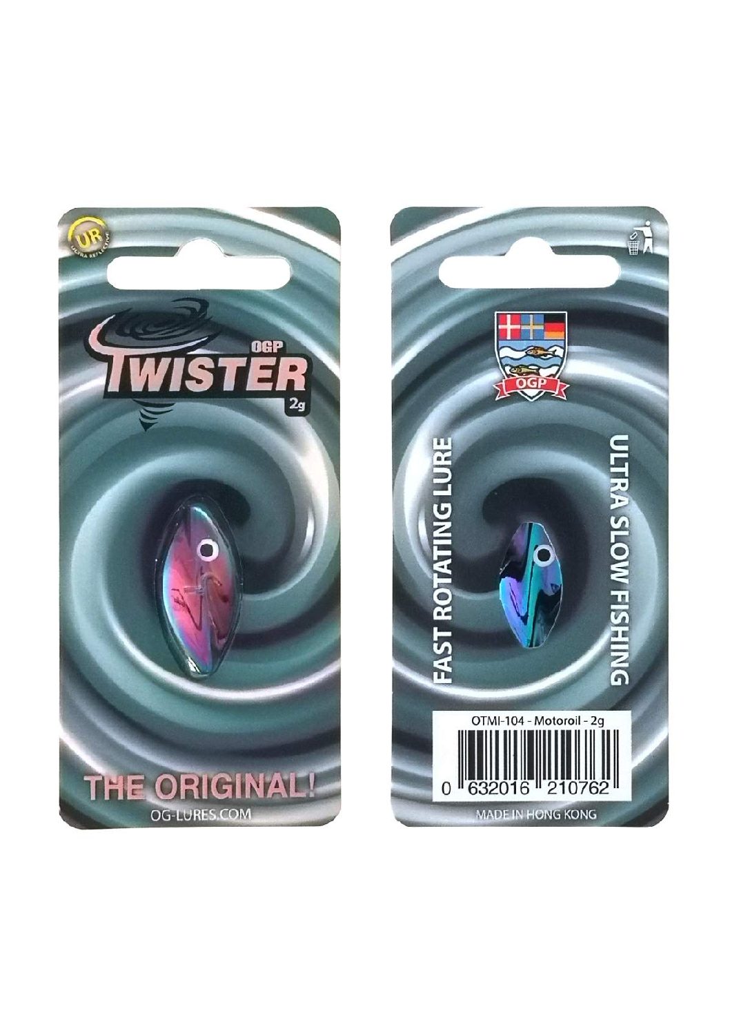 OGP Twister Mini Durchlaufblinker In 2 Gr. | – Farbe: Motoroil