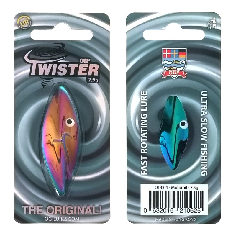 OGP Twister Durchlaufblinker In 7,5 Gr. | – Farbe: Motoroil