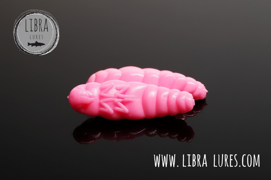 Libra Lures Largo 35mm | Forellenköder Supersoft | Inhalt: 10 Stück | Aroma: Krill | Farbe: 017 / Bubble Gum