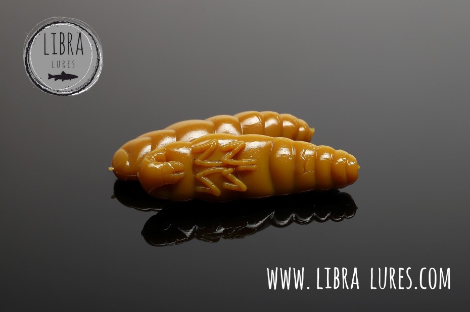 Libra Lures Largo 35mm | Forellenköder Supersoft | Inhalt: 10 Stück | Aroma: Krill | Farbe: 036 / Coffee Milk